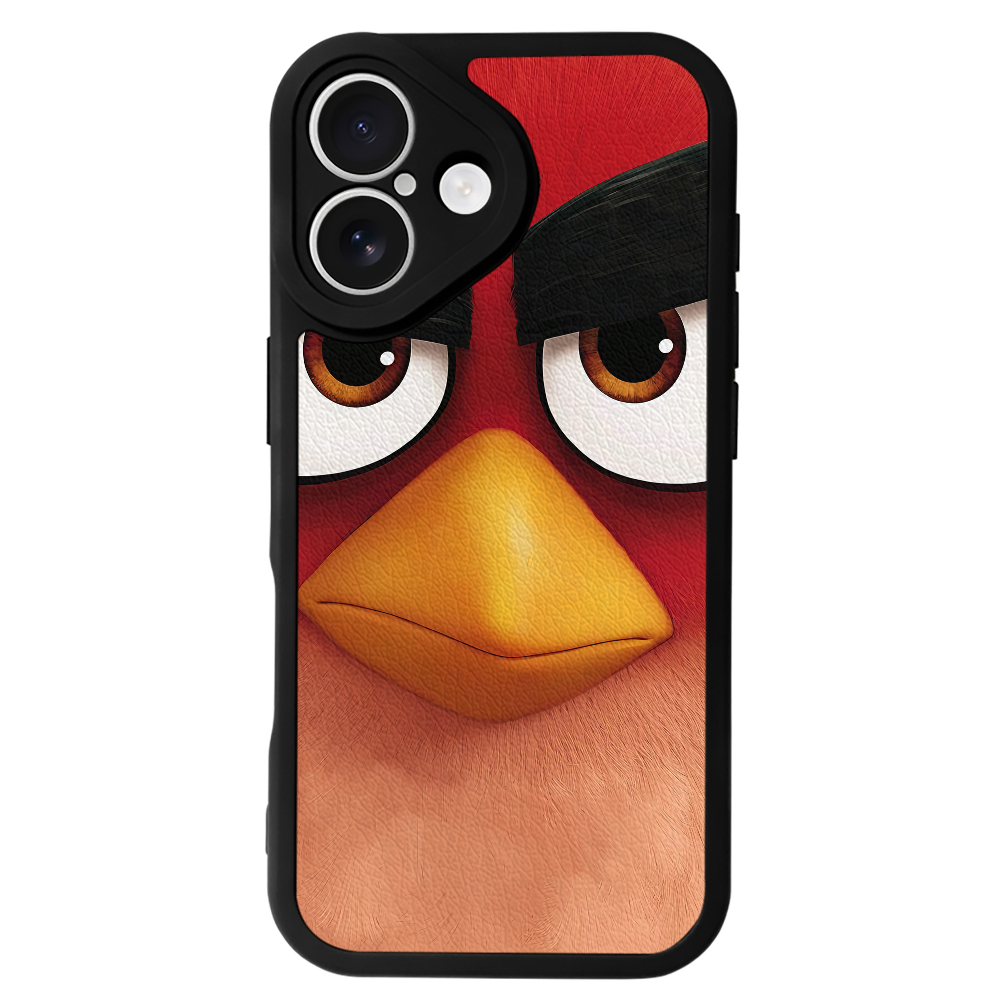 （画像用） Angry Birds アングリーバード 【iPhone 16シリーズ対応】シリコンスマホケース（レザー調） 材質：シリコン